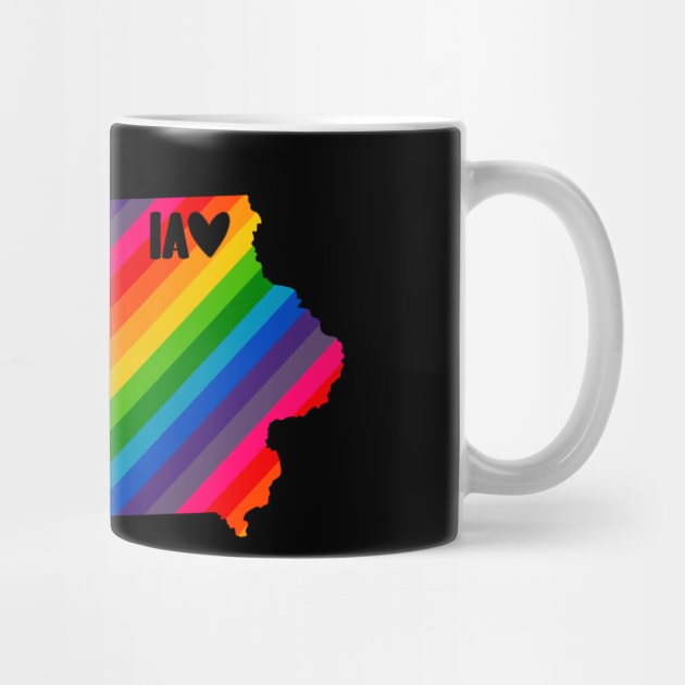 USA States: Iowa (rainbow) by LetsOverThinkIt